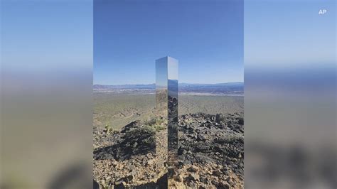 strange news from around the world|A shiny monolith was removed from mountains outside Las .